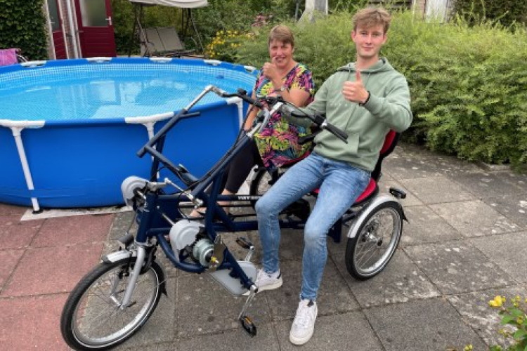De locatie Haagswold heeft een duofiets aangevraagd, die voor 2/3 van de aanschafwaarde door de Vrienden is toegekend.